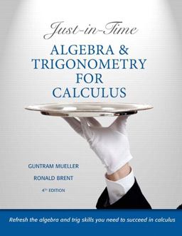 Just-In-Time Algebra and Trigonometry for Calculus 4th 9780321671042 Front Cover
