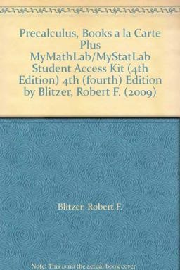 Precalculus, Books a la Carte Plus MyMathLab/MyStatLab Student Access Kit