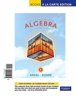 Intermediate Algebra for College Students, Books a la Carte Edition