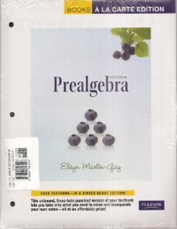 Prealgebra 6th 9780321693228 Front Cover
