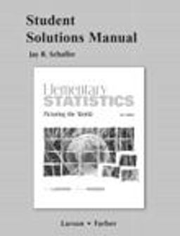 Student Solutions Manual for Elementary Statistics
