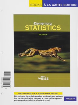 Elementary Statistics, Books a la Carte Edition 8th 9780321697929 Front Cover