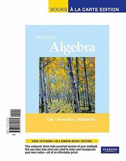 Beginning Algebra, Books a la Carte Edition