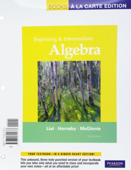 Beginning and Intermediate Algebra, Books a la Carte Edition