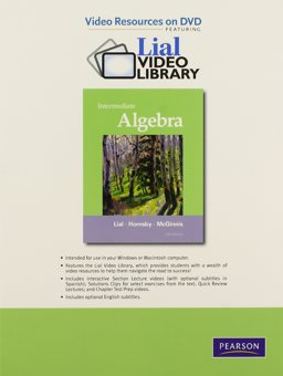 Video Resources on DVD with Chapter Test Prep for Intermediate Algebra