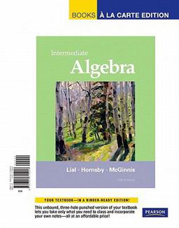 Intermediate Algebra, Books a la Carte Edition 11th 9780321715906 Front Cover