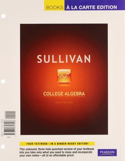 College Algebra, Books a la Carte Edition