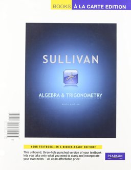 Algebra and Trigonometry, Books a la Carte Edition