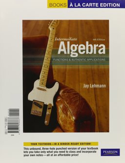Intermediate Algebra Functions and Authentic Applications, Books a la Carte Plus MyMathLab/MyStatLab Student Access Kit 4th 9780321722072 Front Cover