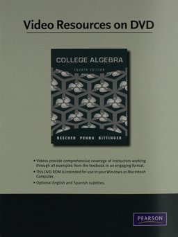 Video Lectures on DVD with Optional Subtitles for College Algebra