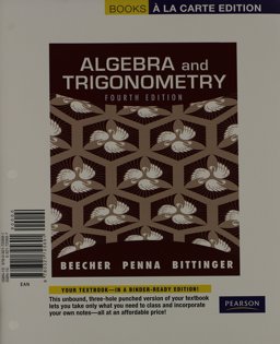 Algebra and Trigonometry, Books a la Carte Edition
