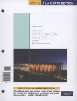Introductory Mathematical Analysis for Business, Economics, and the Life and Social Sciences 13th 9780321732378 Front Cover