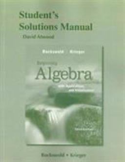 Student's Solutions Manual for Beginning Algebra with Applications and Visualization