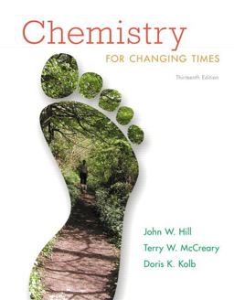 Chemistry for Changing Times 13th 9780321750877 Front Cover