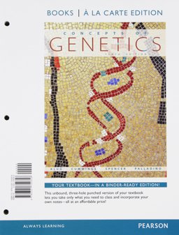 Concepts of Genetics, Books a la Carte Edition 10th 9780321754356 Front Cover
