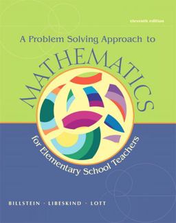 Problem Solving Approach to Mathematics for Elementary School Teachers 11th 9780321756664 Front Cover