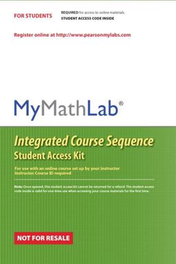 MyLab Math CourseCompass Integrated Course Sequence -- Valuepack Access Card