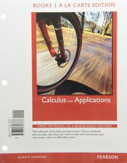 Books a la Carte Edition for Calculus with Applications