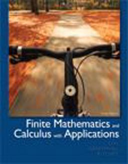 Finite Mathematics and Calculus with Applications 9th 9780321760043 Front Cover