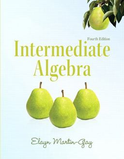 Intermediate Algebra 4th 9780321760081 Front Cover