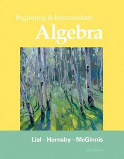 Beginning and Intermediate Algebra 5th 9780321760227 Front Cover