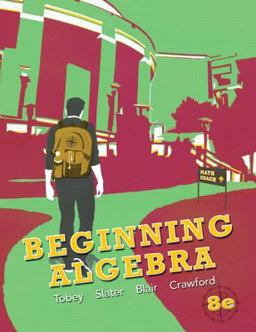 Beginning Algebra 8th 9780321769527 Front Cover