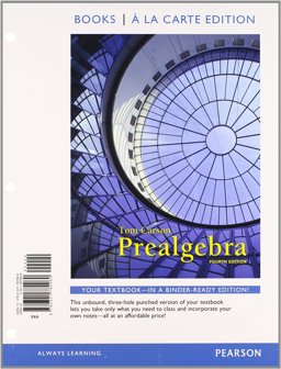Prealgebra, Books a la Carte Edition