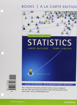 First Course in Statistics, A, Books a la Carte Edition
