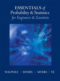 Essentials of Probability and Statistics for Engineers and Scientists  9780321783738 Front Cover