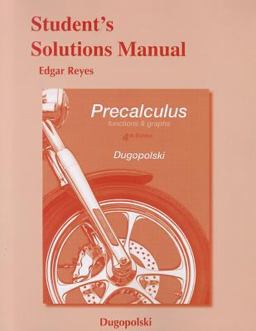 Student's Solutions Manual for Precalculus