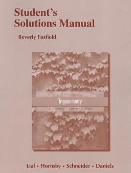 Student's Solutions Manual for Trigonometry
