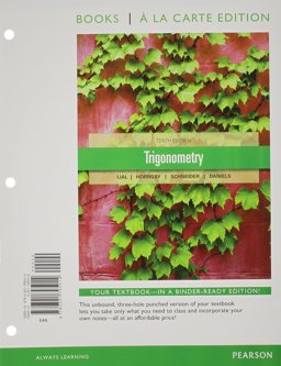 Trigonometry, a la Carte Edition 10th 9780321795014 Front Cover