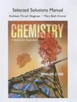 Student Solutions Manual for Chemistry A Molecular Approach 3rd 9780321813640 Front Cover