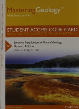 MasteringGeology with Pearson EText -- Standalone Access Card -- for Earth