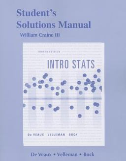 Student's Solutions Manual, Intro Stats