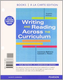 Writing and Reading Across the Curriculum, Books a la Carte Edition