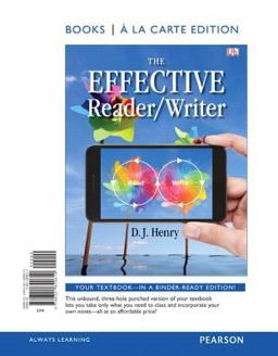 The Effective Reader/Writer, Books a la Carte Edition