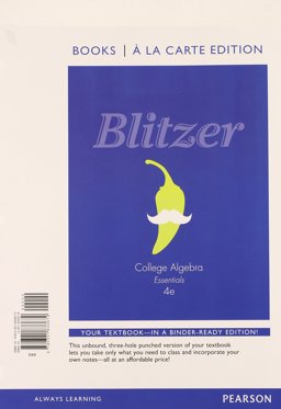 College Algebra Essentials, Books a la Carte Edition