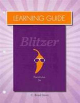 Learning Guide for Precalculus and Precalculus Essentials