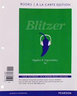 Algebra and Trigonometry, Books a la Carte Edition