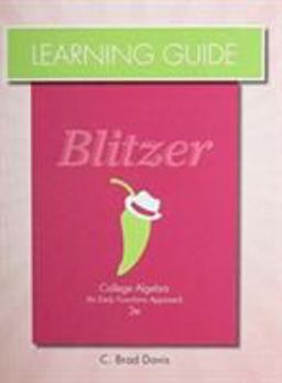 Learning Guide for College Algebra