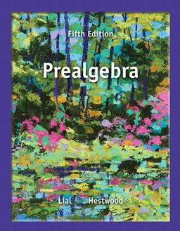 Prealgebra 5th 9780321845023 Front Cover