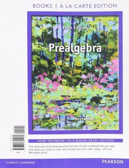Prealgebra, Books a la Carte Edition