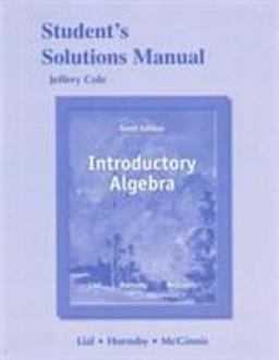 Student Solutions Manual for Introductory Algebra