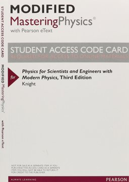 for Scientists and Engineers with Modern Physics with Masteringphysics®