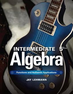 Intermediate Algebra Functions and Authentic Applications 5th 9780321868190 Front Cover