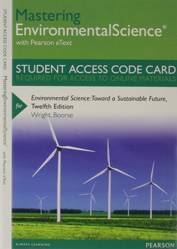 MasteringEnvironmentalScience with Pearson EText -- Standalone Access Card -- for Environmental Science