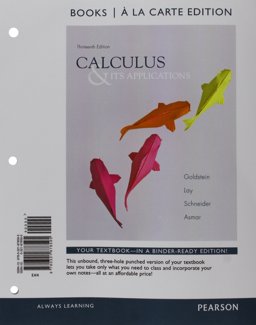 Calculus & Its Applications: Books a La Carte Edition  9780321878595 Front Cover