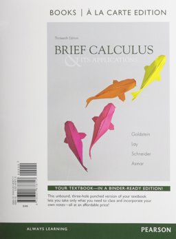 Brief Calculus and Its Applications, Books a la Carte Edition