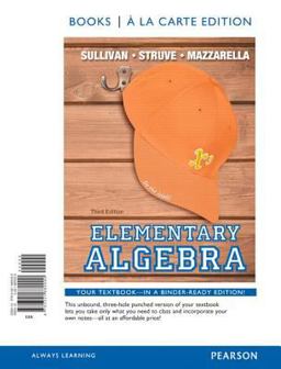 Elementary Algebra, Books a la Carte Edition